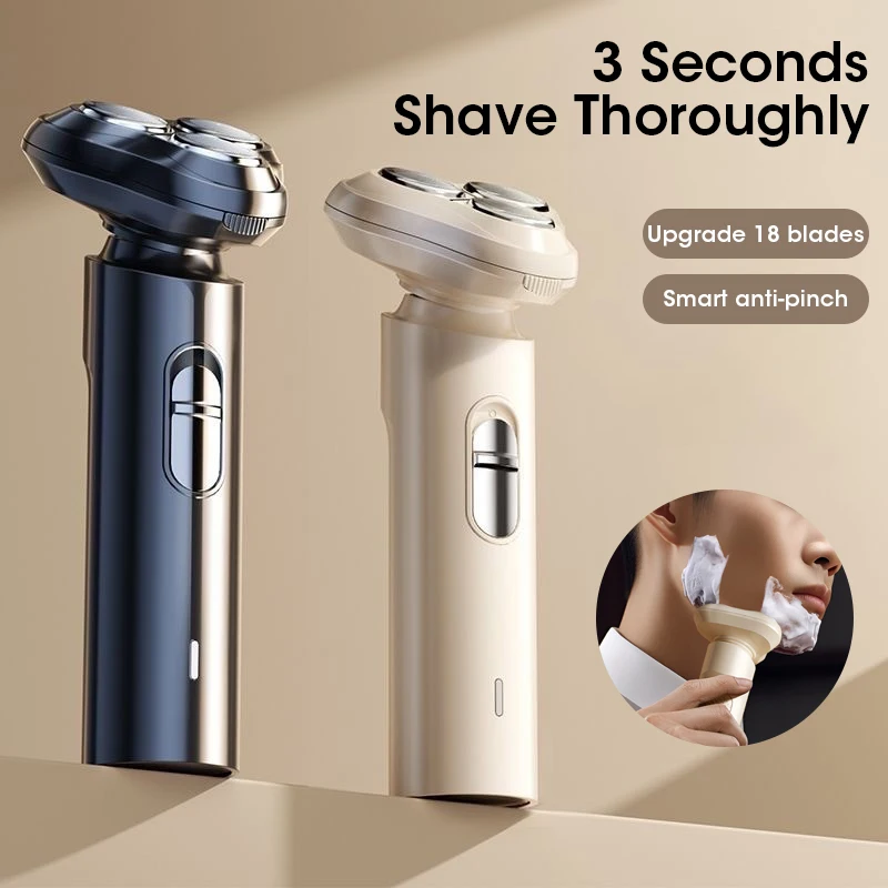 Men's Electric Shaver for Men Shaving Machine Beard Trimmer 3D Floating Blade Washable USB Recharge Hair Cutting Machine