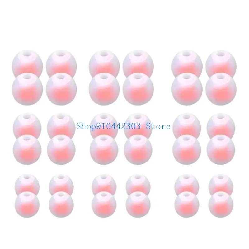 652F 18Pairs Replacement Silicone Eartips Ear Tips Replacements Enjoy Better Sound