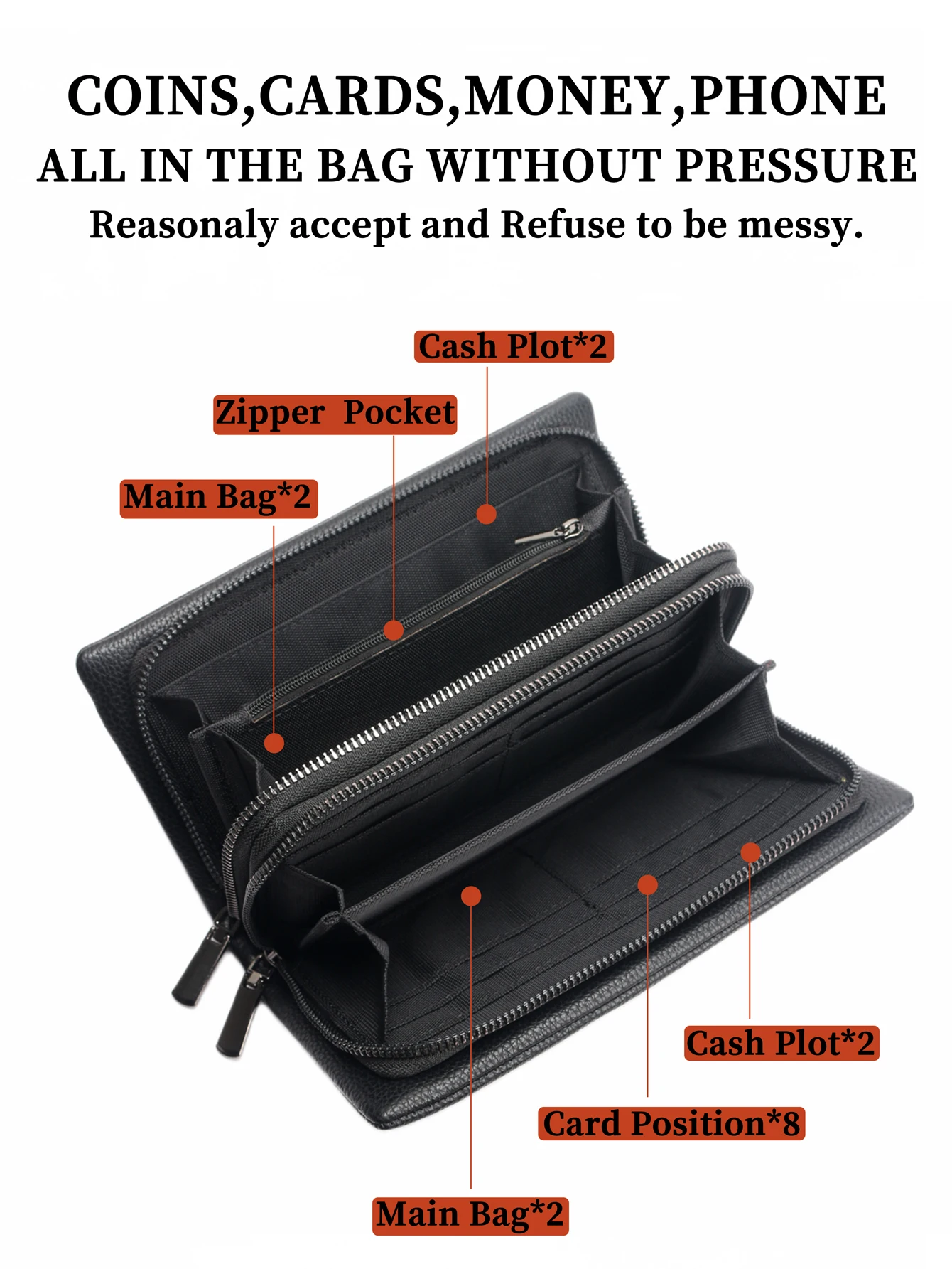 Pochette de banlieue rétro décontractée, mode Business, Portable, grande capacité, fourre-tout de voyage multifonctionnel, sac à main pour téléphone Portable