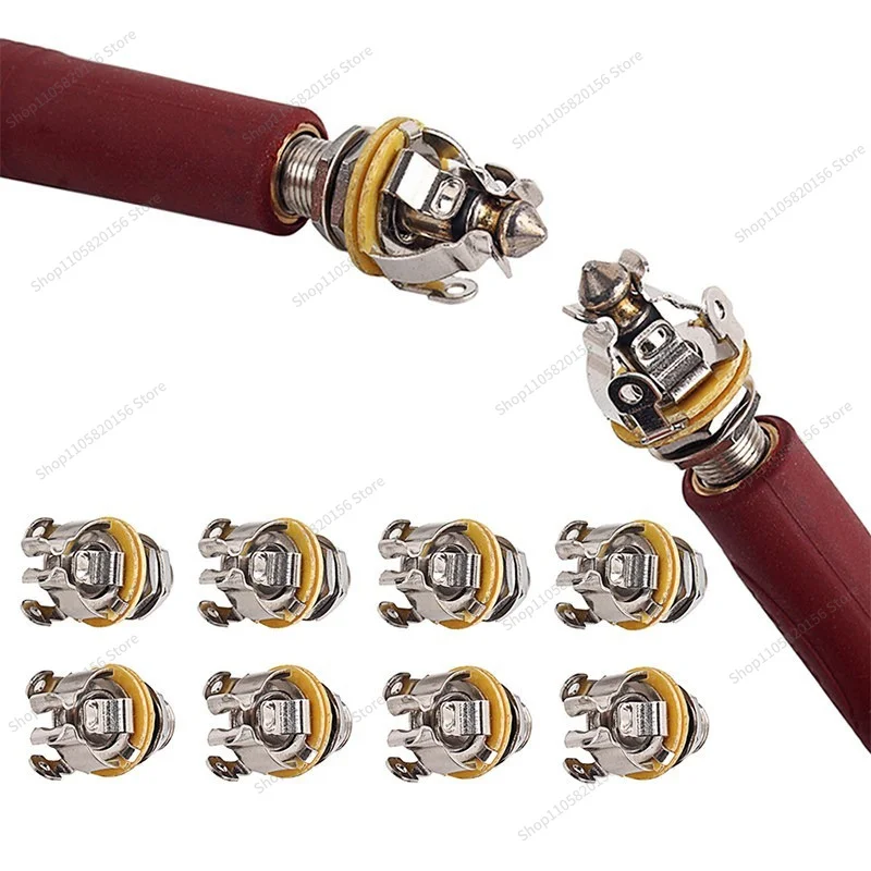 For Electric Guitar Anti-Slip Jack Socket Boat Type Passive/Active Pickup Tele Jack