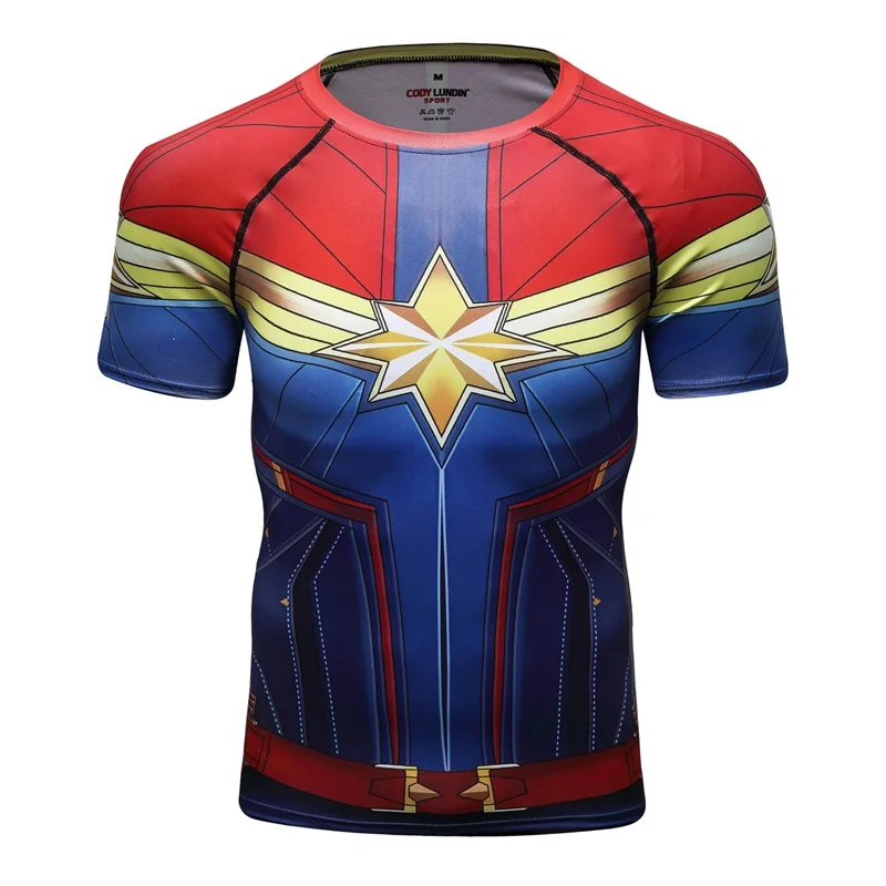 2026 New Brand Fitness Compression T-Shirt Men Short Sleeve 3D Exercise Tops Men T Shirt Summer Fashion Casual Tshirt