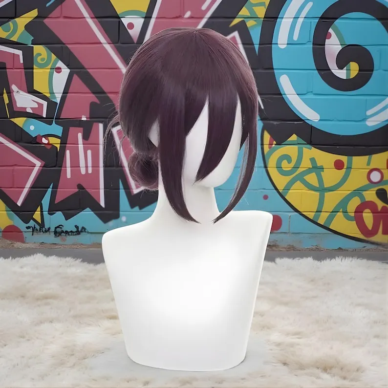 วิกผมใยสังเคราะห์ทนความร้อนสำหรับเล่นบทบาทตัวละคร Chainsaw Man (สำหรับชุดวันหยุด)