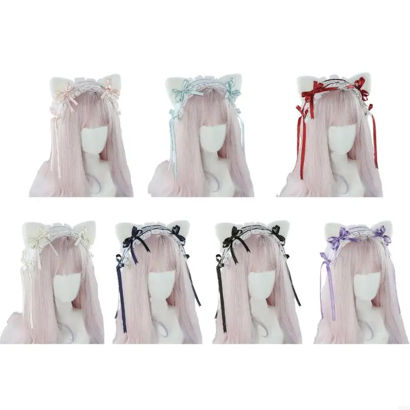 

Anime Plush Animal Ear Hairpiece Cosplay headbands For Costume Halloween Gathering Soft Polyester Hair Decoration Y08E