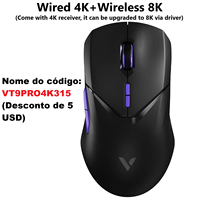 Rapoo VT9PRO/VT9Air 4K Wireless Gaming Mouse Superlight 26000DPI 4KHz Polling Rate 0.25ms Response Time 180H BatteryLife PAW3398
