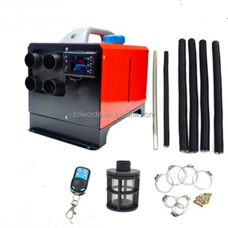 5kw 8kw car heater all in one heater  air heater 12v/24v four hole/single hole LCD parking heater truck quick heater