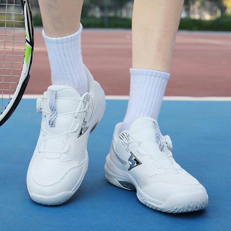 Couples' Sports Badminton Shoes Outdoor Lightweight Athletics Training Non-Slip Shock-Absorbing Walking Sneakers Size 36-45