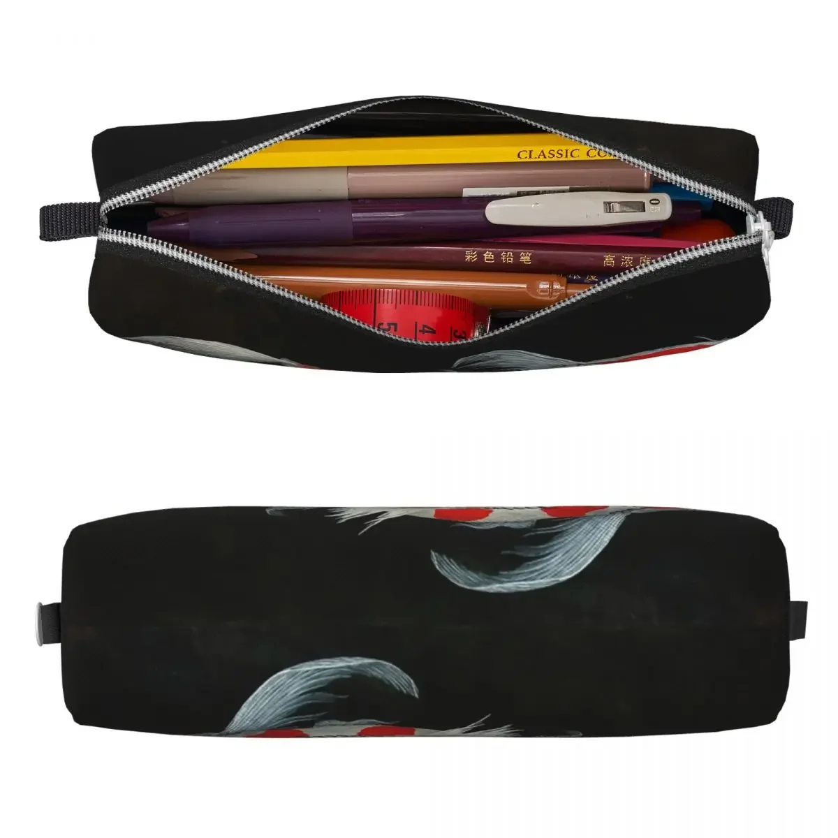 Koi Pencil Cases Pond Carp Water Pen Bag for Student Big Capacity Office Gifts Pencilcases