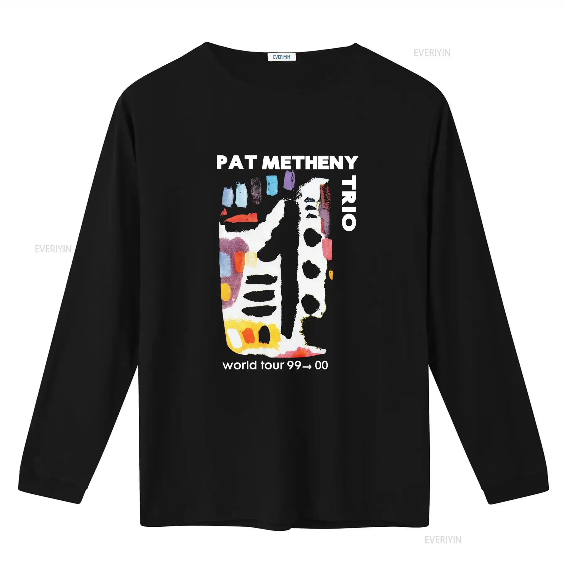 Vintage 1999 Pat Metheny Trio World Tour 99 00 T Shirt vintage Washed Breathable Soft Stylish homme Versatile graphic