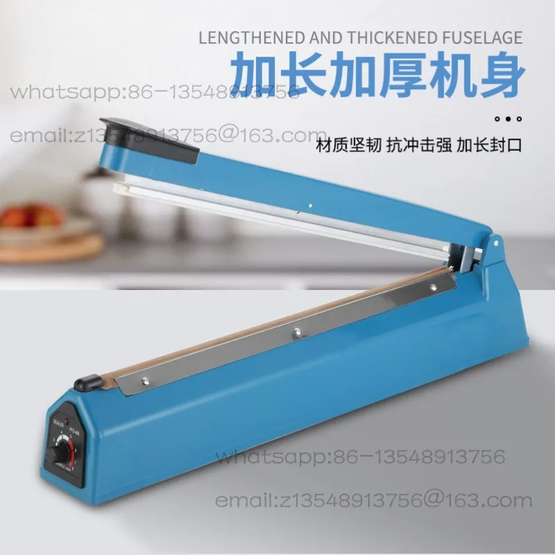 Type 400 manual small sealing machine, hand-pressed plastic film sealing machine, providing neutral packaging