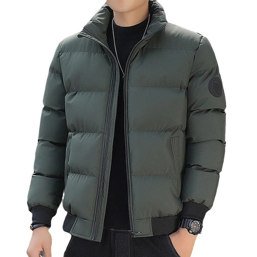 2024 Autumn/Winter Casual Men's Padded Coat Youth Plus Size Light Warm Hawaii ​Street Sports Coat M-5XL