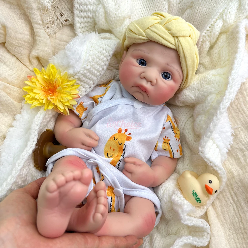 Lifelike Soft 17'' Full Soft Silicone Reborn Baby Dolls for Kids Artist Anatomically Correct Boy Collector Bebe Muneca