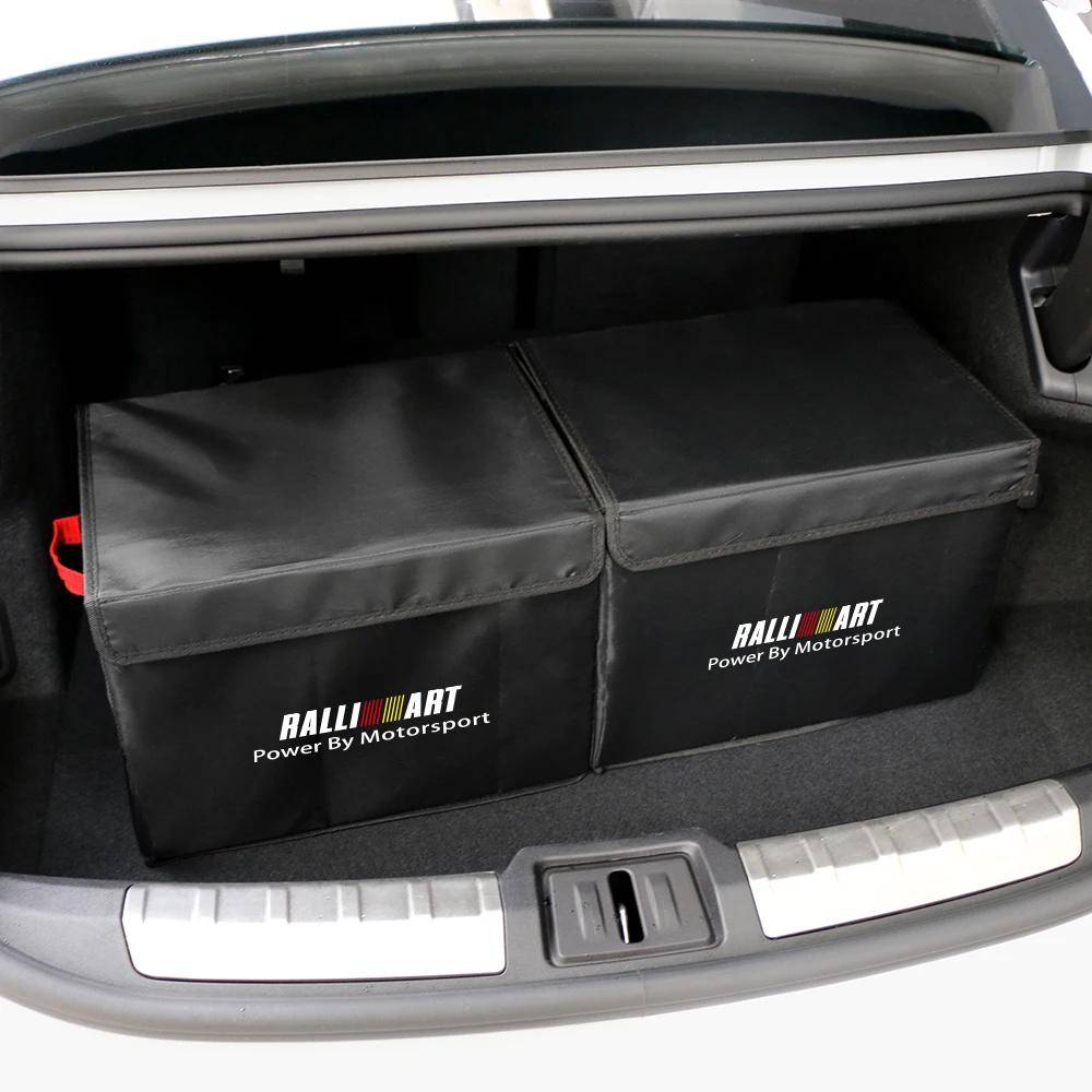 Car Trunk Organizer Large Capacity Storage Folding Box Accessories For Mitsubishi Ralliart 2010 2022 Lancer Ralli Art 9 10 Asx