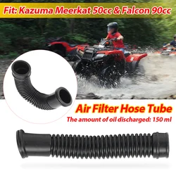 Tubo de manguera de filtro de aire para motocicleta, compatible con accesorios de filtros de aire Kazuma Meerkat 50cc y Falcon 90cc, color negro