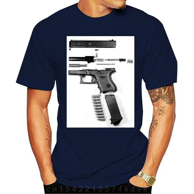 Mafioso Men'S Dismantled Short Sleeve T Shirt Black Tee Guns Tattoo Clothing App New Funny Tee Shirt