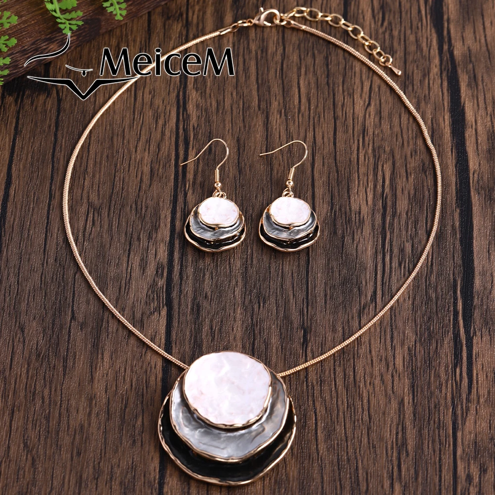 New in Necklace Circular Pendants Layered Aesthetic Decoration Choker Beauty Jewelry Trend Christmas Elegant Necklaces for Women