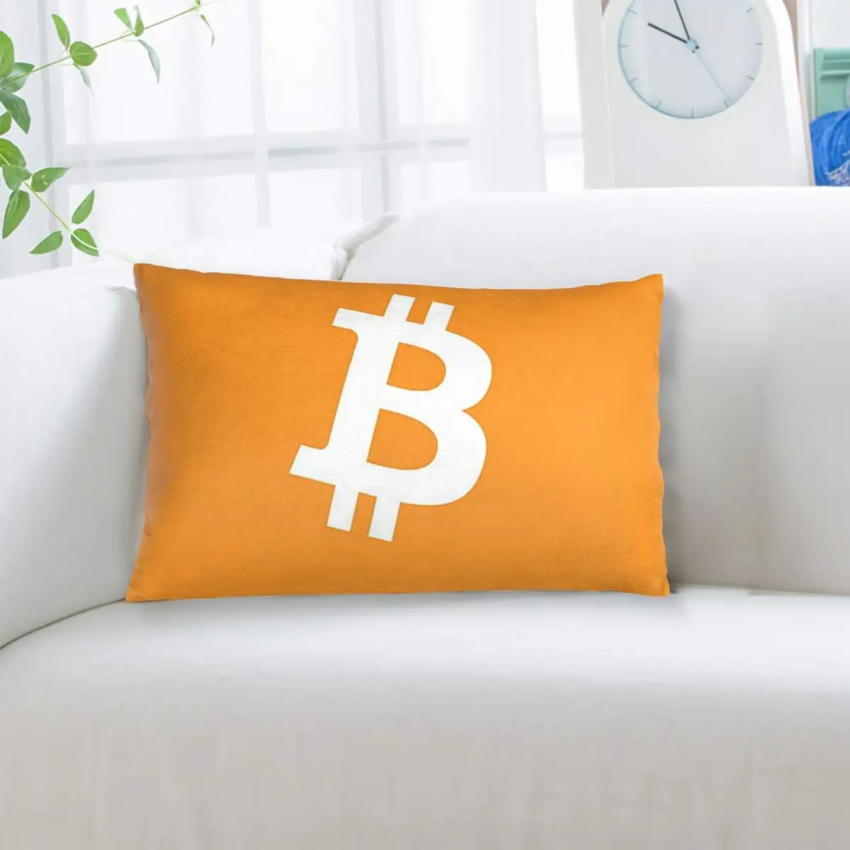Bitcoin CPU Miner BTC Blockchain Cryptocurrency Rectangle Pillowcase Cushion Cover Decor Bedroom Bed Home Comfort Throw Pillow