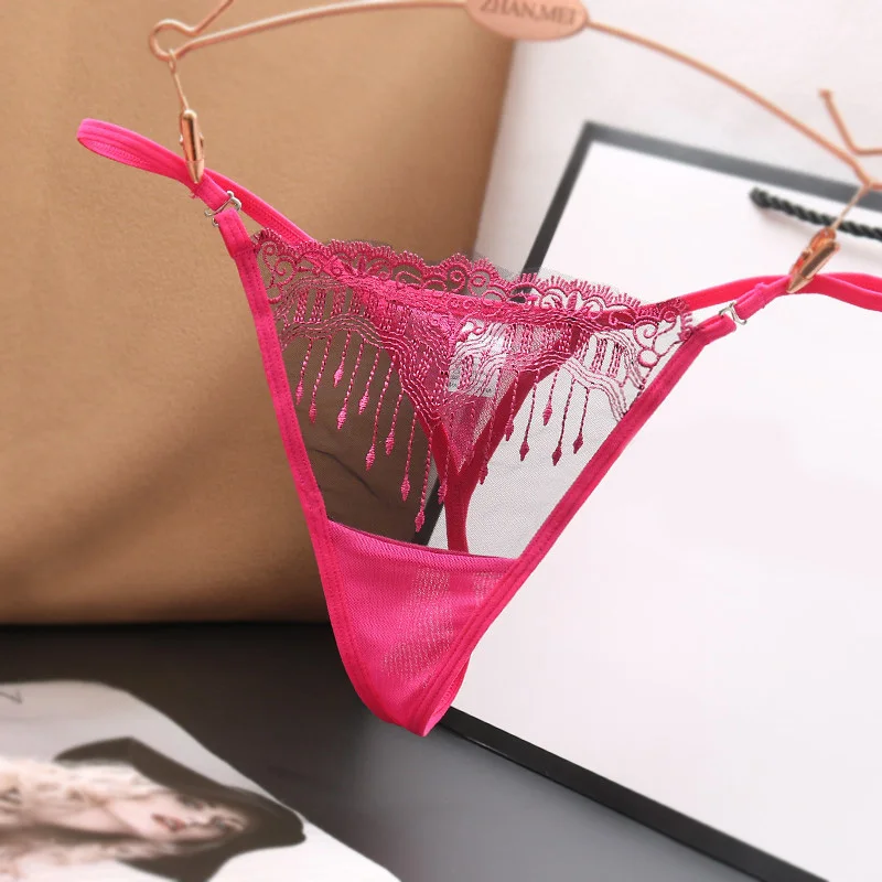 Sexy Lace Thong Women G Strings Panties Transparent Underwear Ladies Briefs Lingere Underware Lingerie