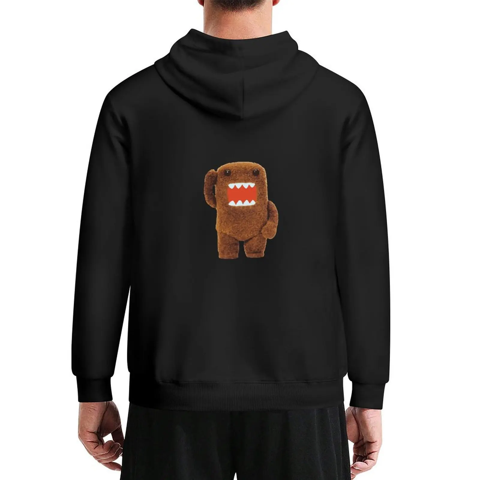 

Cute Fuzzy Domo Kun Hoodie men's winter sweater autumn jacket men anime clothing mens clothing hoodie for men