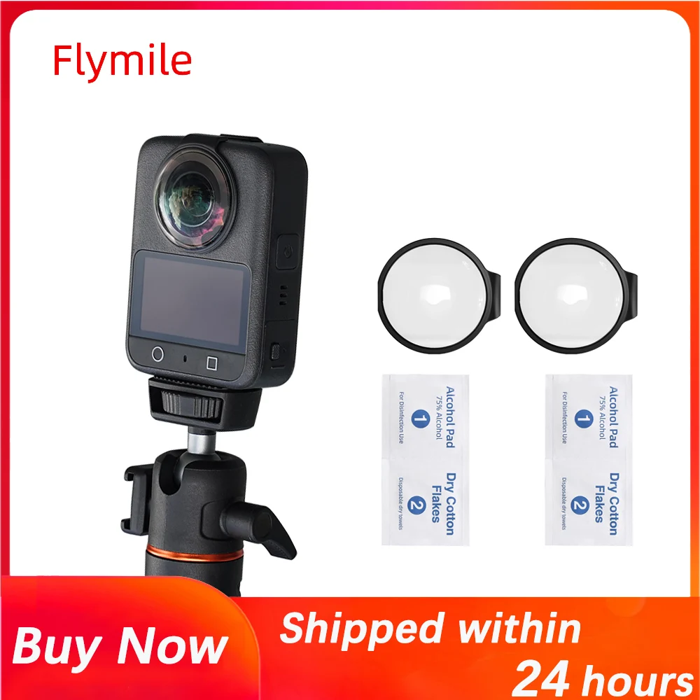 

Защитные ограждения для объектива Flymile для DJI Osmo 360, защитная крышка из закаленного стекла, защитная пленка для объектива DJI Osmo 360/крышка, аксессуары