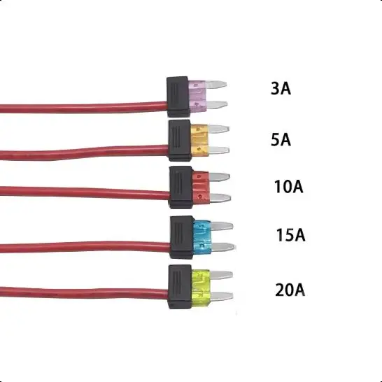 【5-1PCS】Fuse Taps Set, 4 Types 12V Piggy Back Fuses Adding a Circuit Adapter and Fuse Kit Mini Low Profile for Trucks Boats