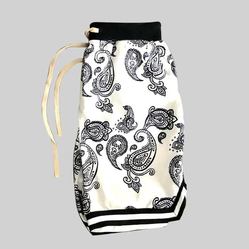 Shorts casuais de hip hop masculino, shorts de rua Harajuku, padrão bandana, moda verão, novo, 2023