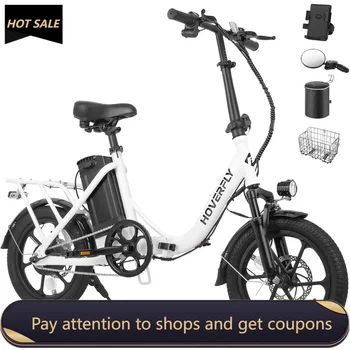 Image H3 16" Electric Bike，Max 25Miles Range(Pedal-Assist) & Speed 15.5 Mph Power by 350W Motor, Folding E-Bike with Removable Battery