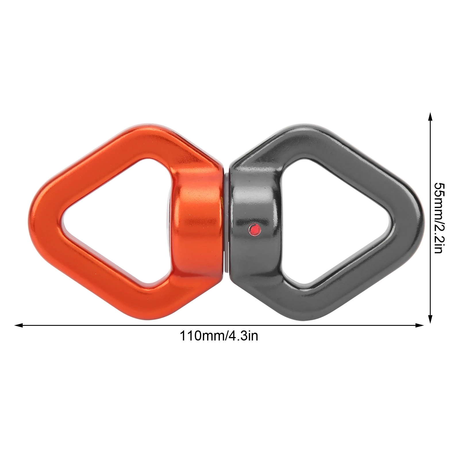 Dispositivo rotazionale per arrampicata, altalena di sicurezza per esterni, rotatore a 360 °, accessorio per appendere per Yoga, 30KN