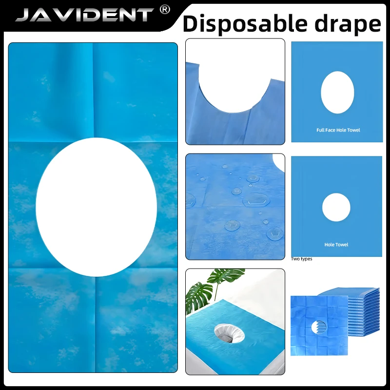 Disposable Surgical Drapes Hole Cover Sheet Care Pad Beauty salon consumables Care Pad Blue Surgical Towel Individually Package