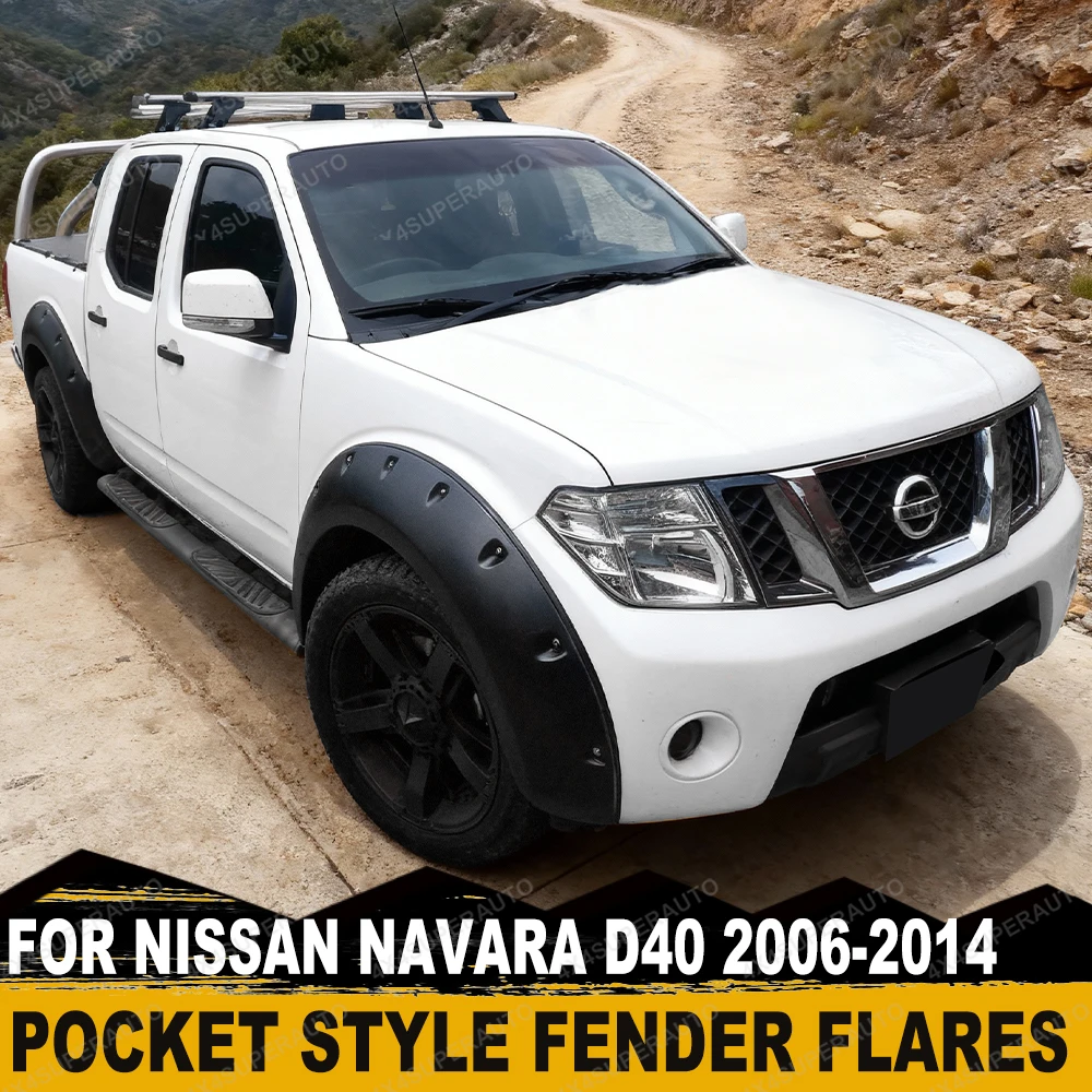 

Extra Large Coverage Fender Flares Wheel Arch Extension For Nissan Navara D40 2006 2007 2008 2009 2010 2011 2012 2013 2014 Year