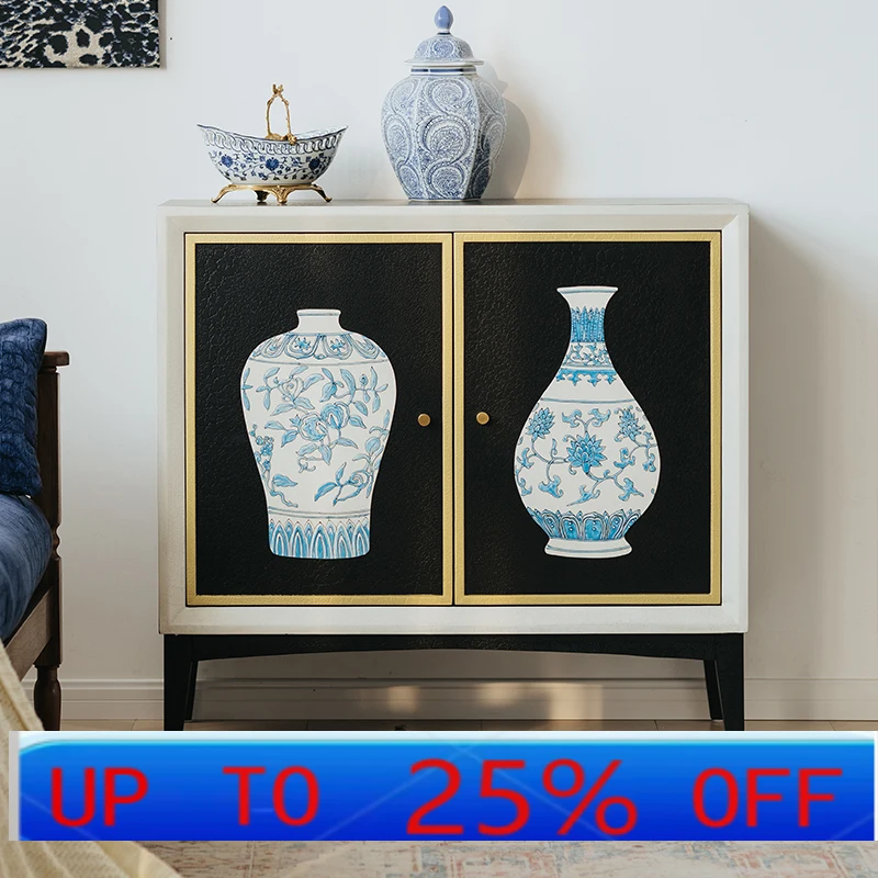 

lmm art entrance sofa side cabinet household living room hall cabinet medieval