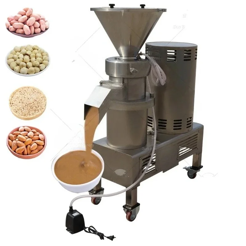 Multifunctional Groundnut Tahini Almond Nut Butter Cream Maker Peanut Paste Milling Equipment Peanut Butter Making Machine