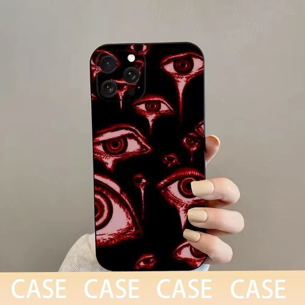 حافظة هاتف H-HELLSING لهاتف iPhone 16,15,14,13,12,11 Plus,Pro Max,XS,X,XR,SE,Mini,8,7,غطاء أسود من السيليكون الناعم