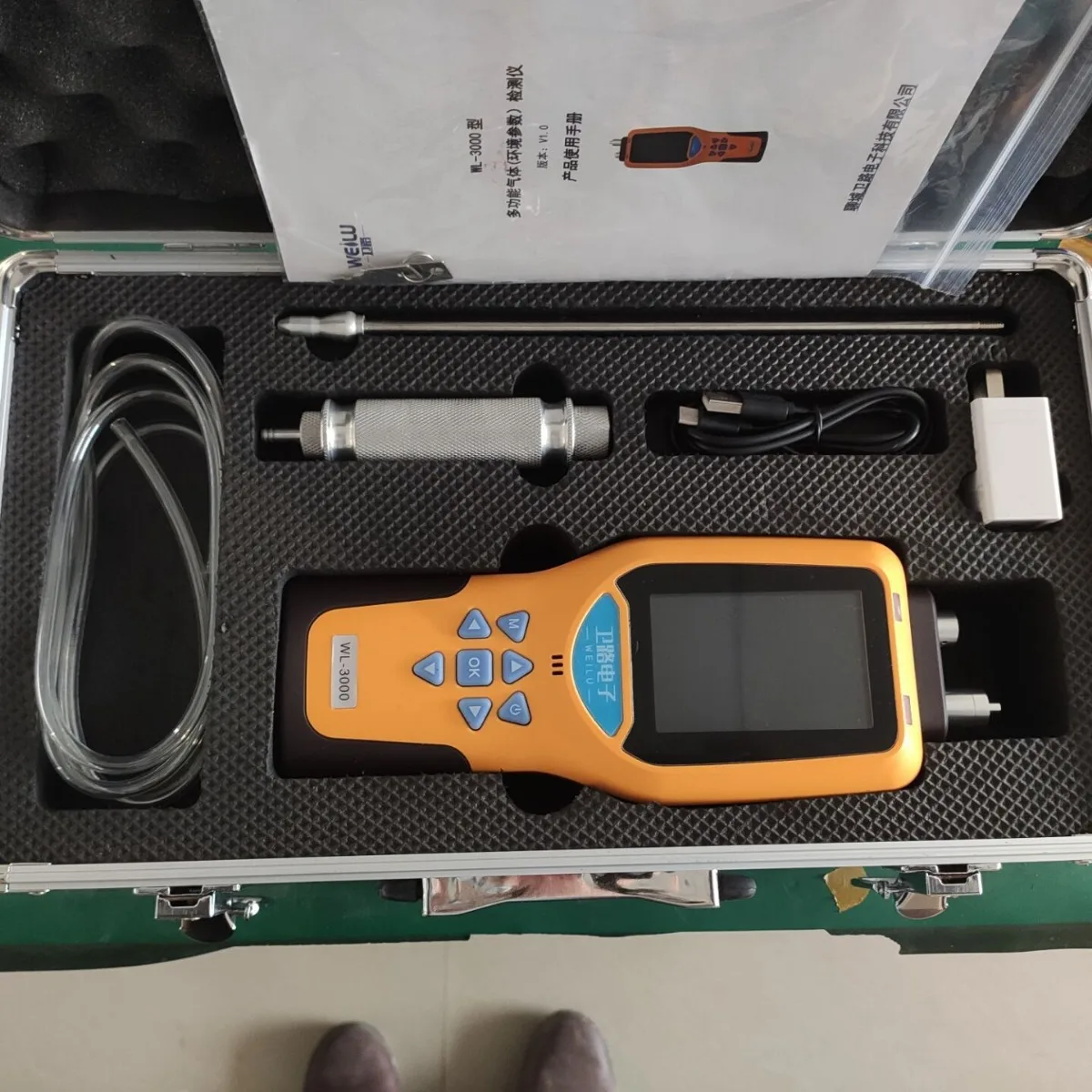 Polymeric chlorine dioxide gas (environmental parameter) detector Six-in-one, eight-in-one gas detection