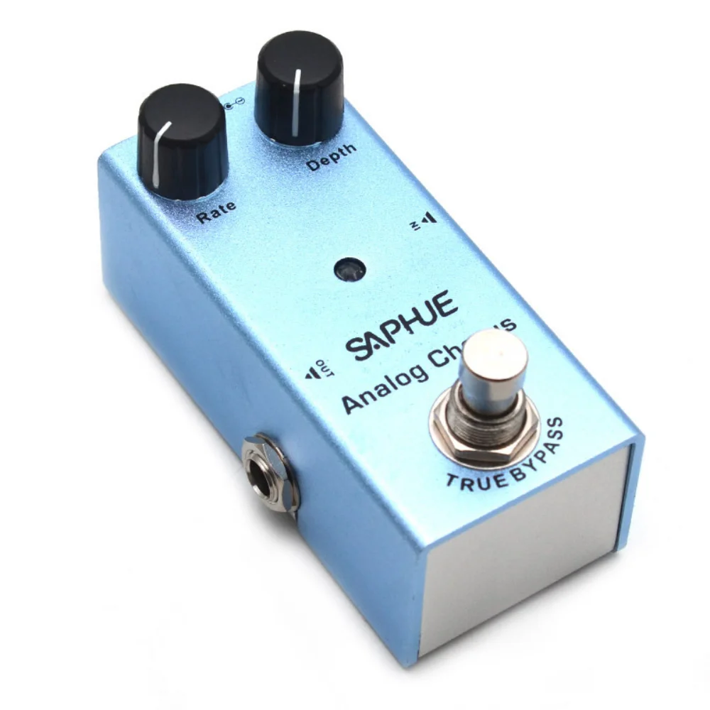 SAPHUEGuitar Effects Pedal Analog Chorus Effects Processors Rate/Depth Knob with Shell Mini Type Dc 9V with True Bypass Switch