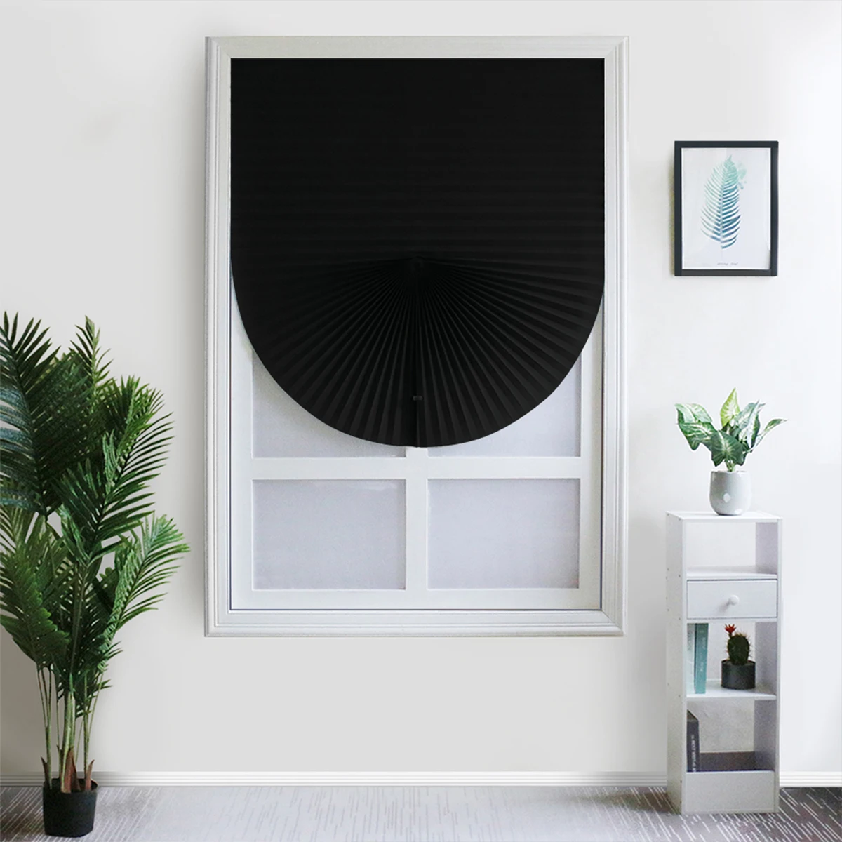 Blackout Blind Shades Cordless Window Blinds Pleated Fabric Shades for Privacy Light Filtering for Bathroom Office Dropshippings