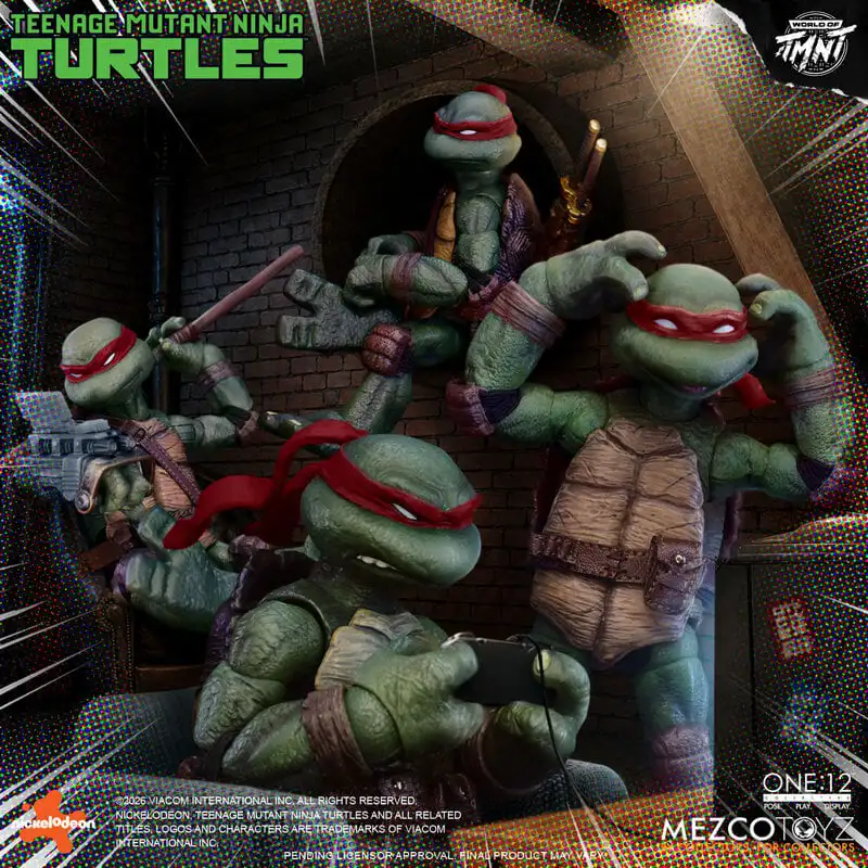Pre-sale Original Mezco Ant One:12 Teenage Mutant Ninja Turtles Set of 4 MEZ75506 Action Figures Collection Gift - view 3