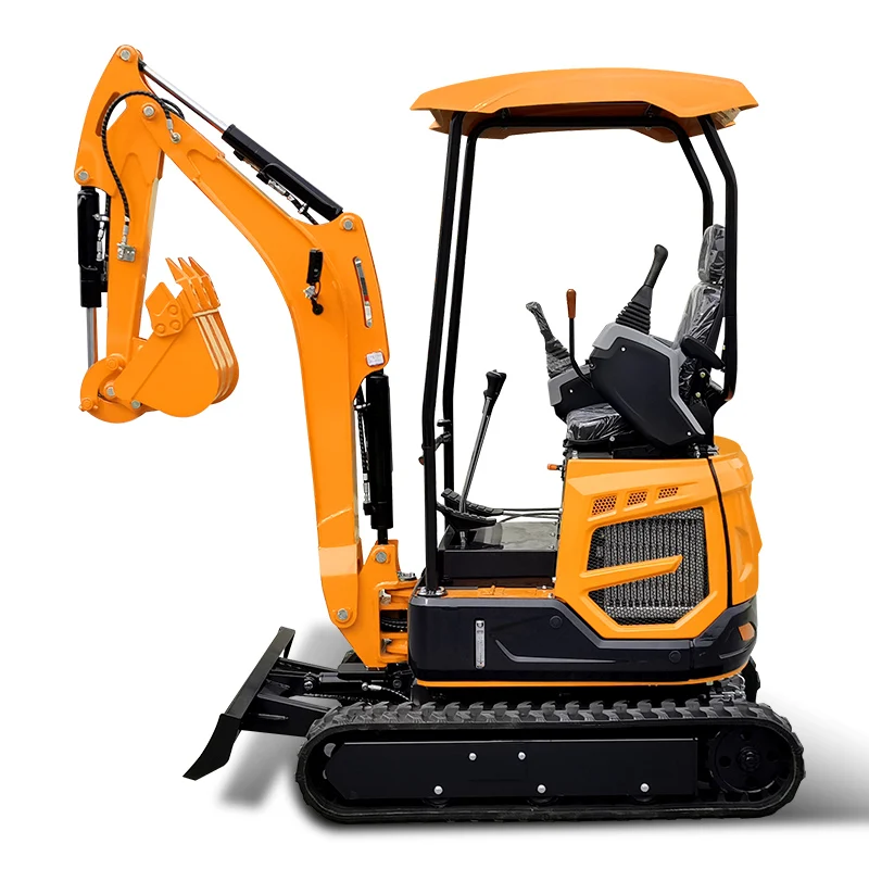 Agricultural China Cheapest 1.8Ton Mini Excavator High Quality Best Price with Attachment