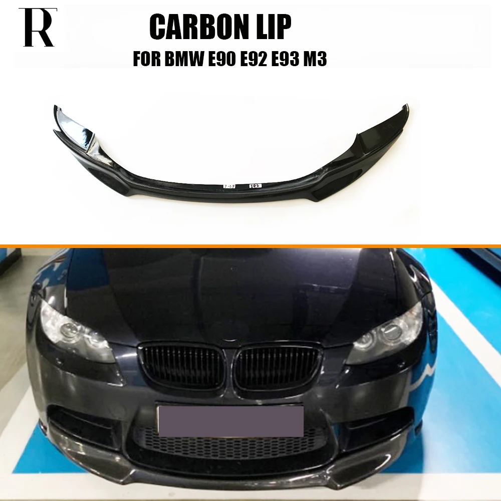 

V style Real Carbon Fiber Front Bumper Chin Lip for BMW E90 E92 E93 M3 2006-2012