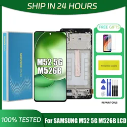 Ori / AMOLED / TFT 6.7''For Samsung M52 5G M526 M526BR M526B LCD Display Touch Screen Digitizer Assembly Replacement