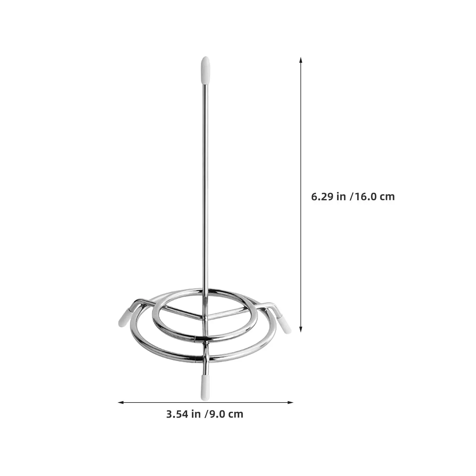2Pcs Metal Receipt Spike Ticket Stabber Check Spindle Stand Sturdy Round Base Food Order Holder for Restaurant Front Desk