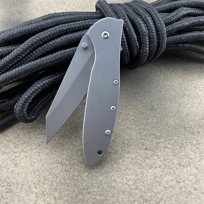 KS 1660 Tanto Pocket Folding Knife Outdoor EDC Multitool Camping Self-defense Hiking Survival Tool with Clip Knives Gift for Men