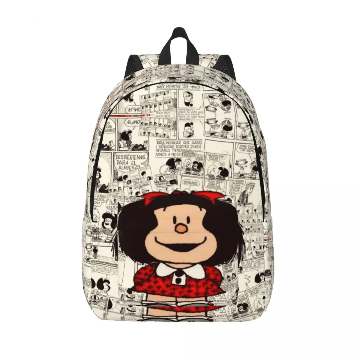 

Mafalda New Fashion High Capacity Waterproof College Backpack Trendy Laptop Travel Book Bag 15.7in 17.7in