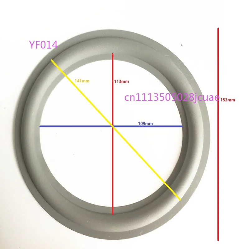 2Pcs 6 Inch Gray Rubber Speaker Surrounds Replacement for DM 601 LCR600 Speaker Repair Parts