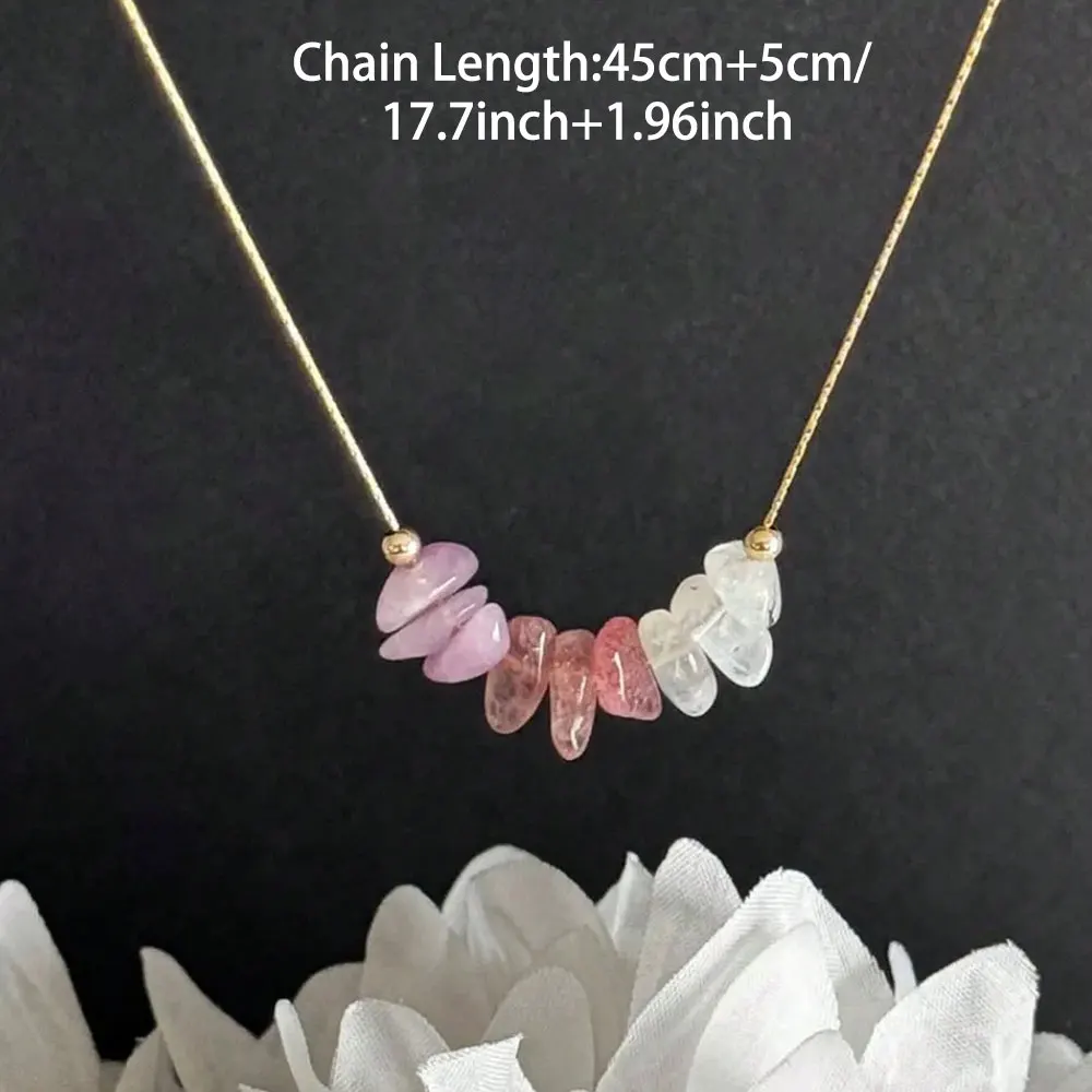 1 قطعة قلادة كريستال الطمث الطبيعي هرمون كريستال التوازن هدية