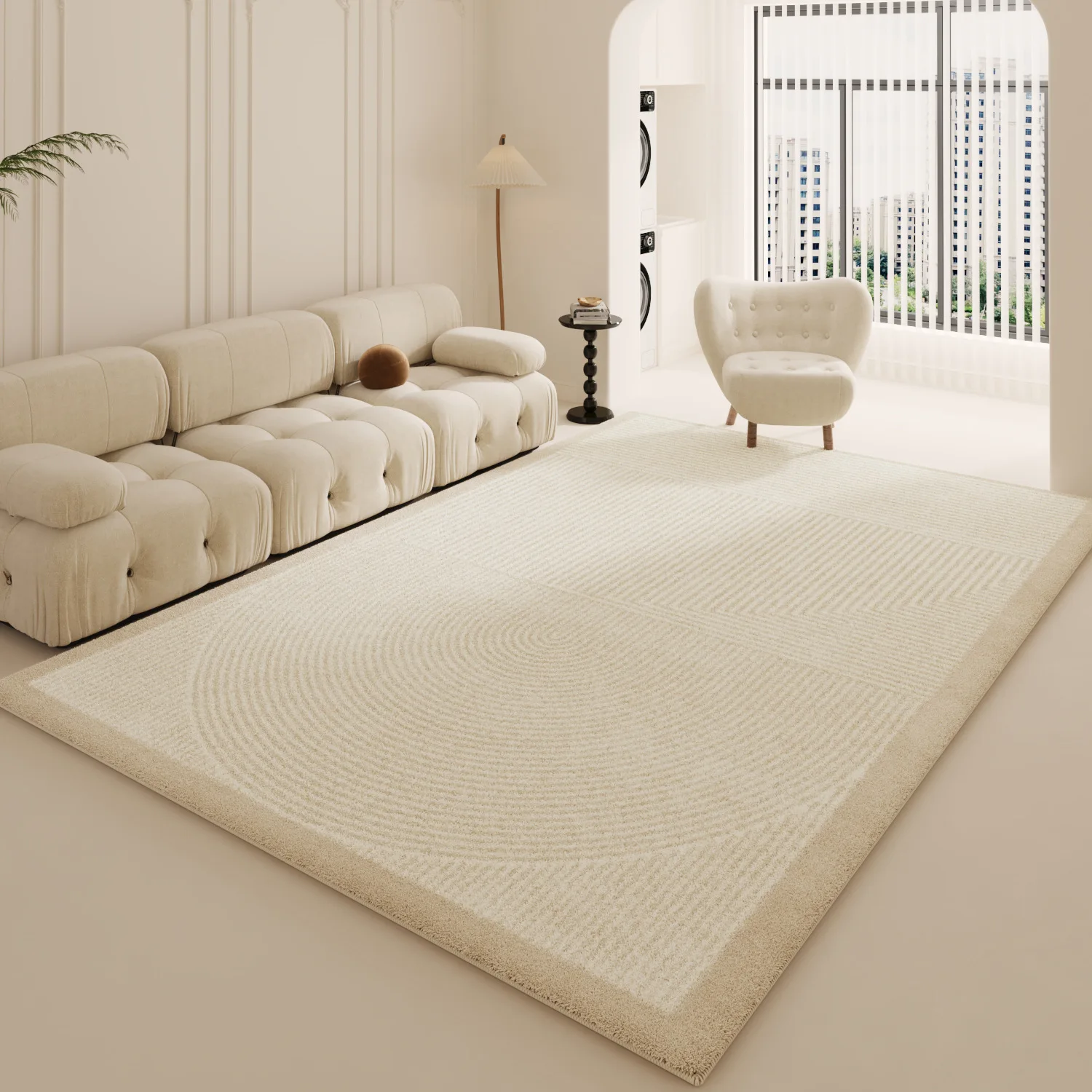 Boho Washable Area Rug for Living Room Foldable Non Slip Carpet Rug Durable Easy Clean American Style Floor Mat