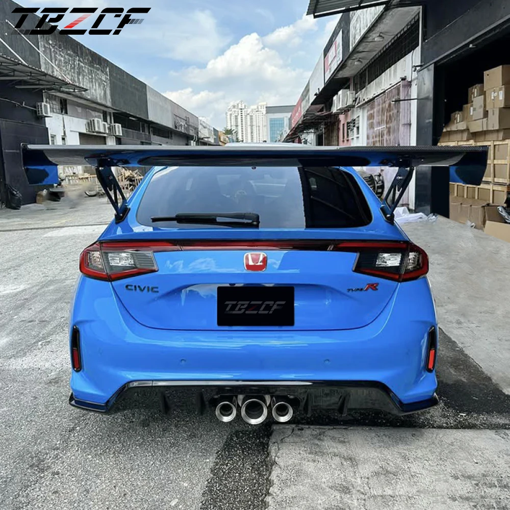 For Honda Type R FL5 2022+ APR GT-250 Spec Carbon Fiber Rear Trunk Spoiler Wing  Spec Carbon Wing