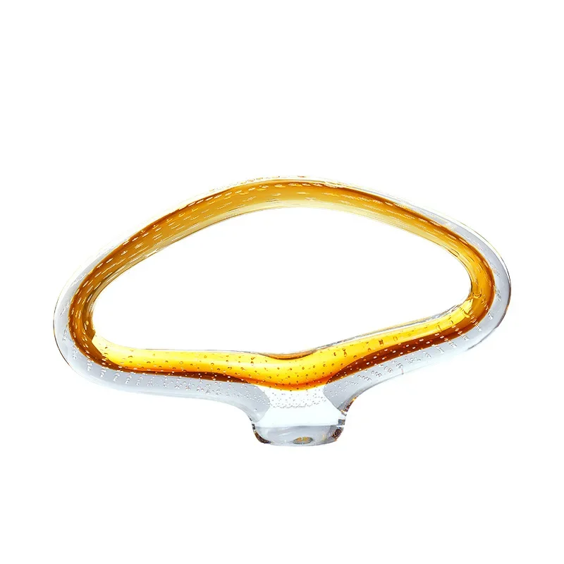 

Light luxury gold bubble hollow glazed ornament model room bedroom living room dining room entrance home decoration