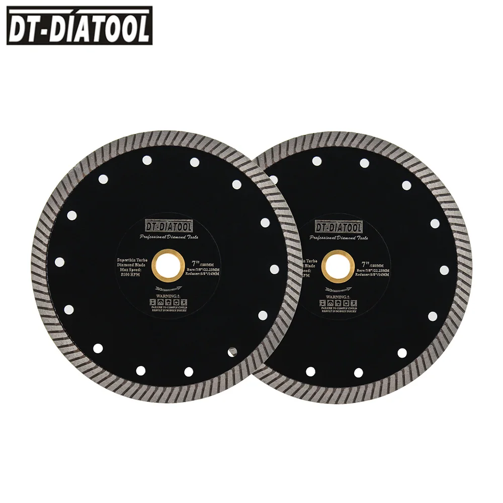 DT-DIATOOL Diamond Cutting Disc For Tile Porcelain Ceramic Marble Arbor 22.23mm Saw Blades Dia180mm/7inch Circular Saw Machine