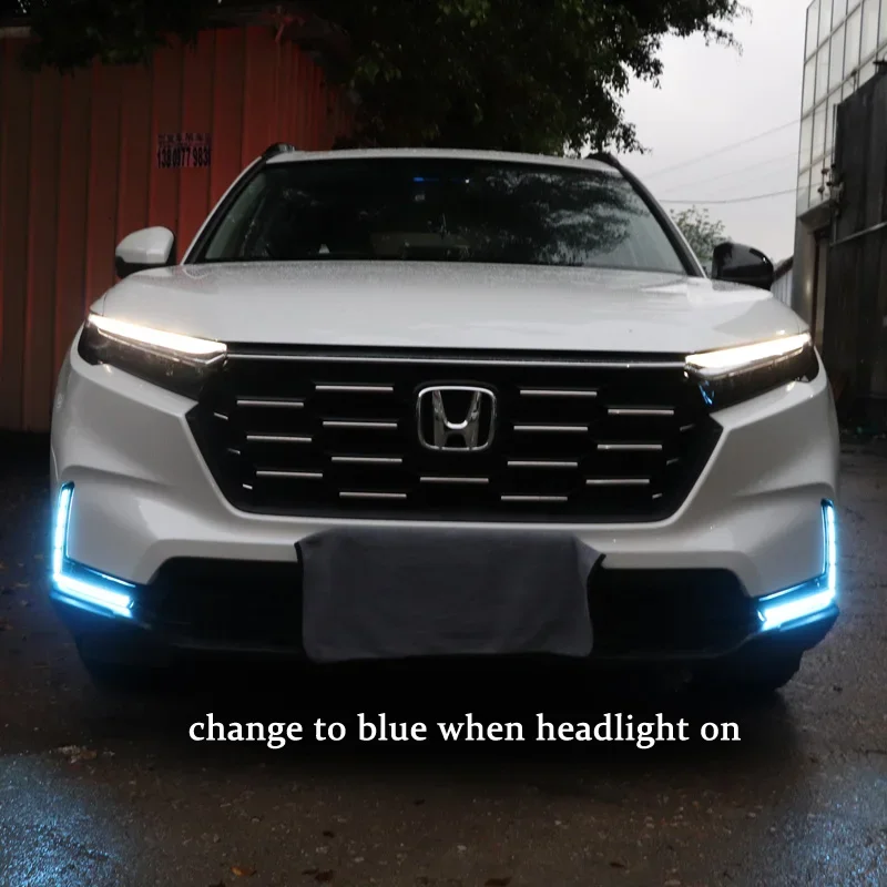 

LED DRL Daylight For Honda CR-V CRV 2023 Daylights Turn Signal Car Headlight Daytime Running Light Fog Lamp gift for father