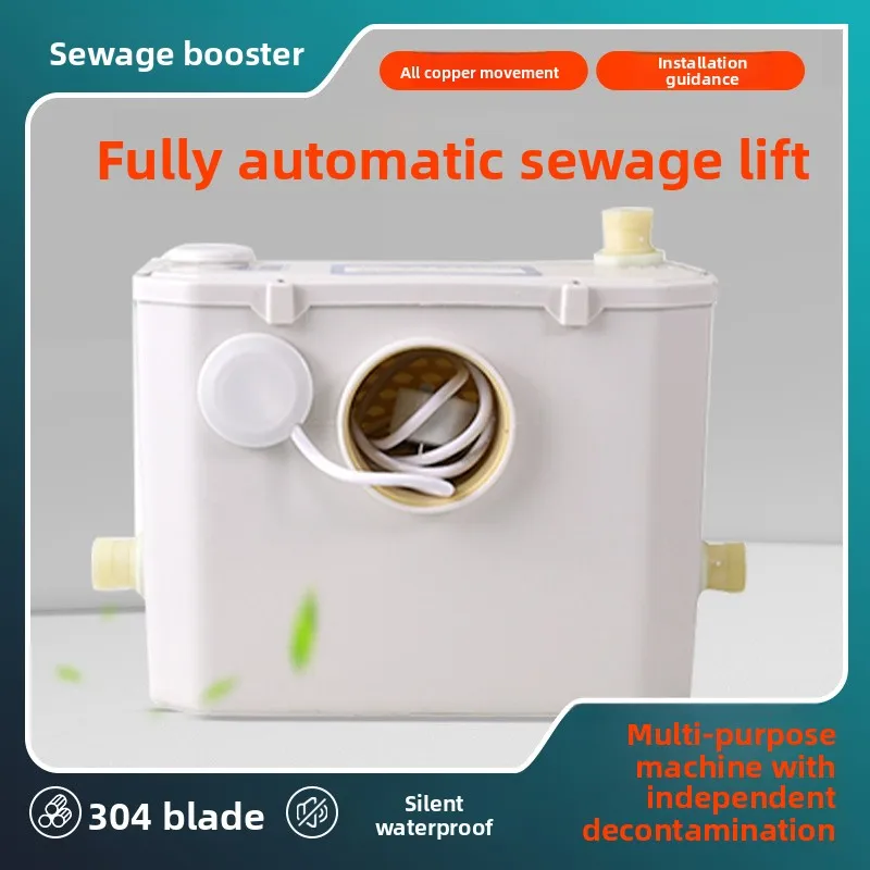 Automatic Sewage Ejector Pump with Smart Grinder, for Bathroom & Kitchen Drainage System